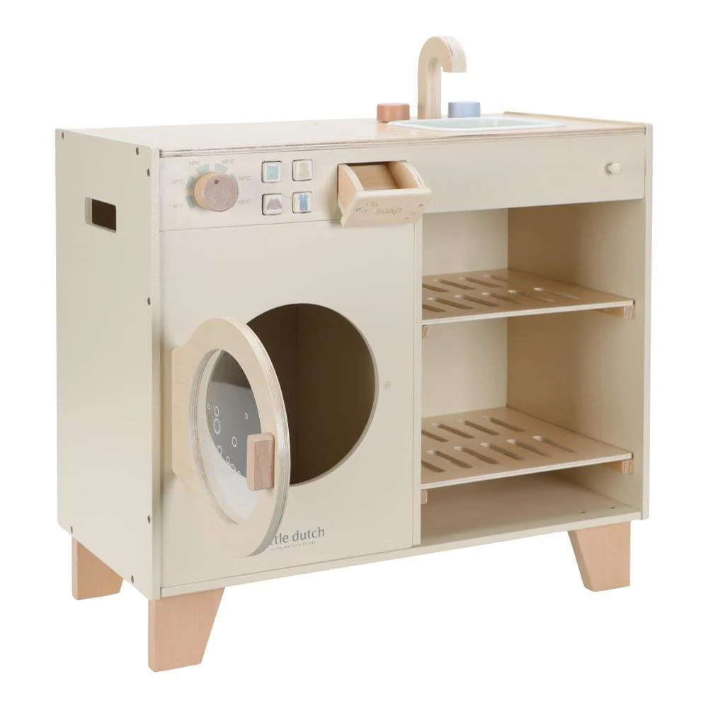 Bancada de Cozinha e Máquina Lavar Roupa em Madeira Little Dutch Essentials - Image 3