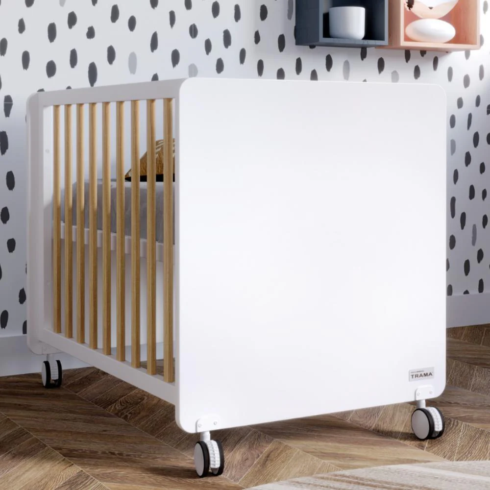 Berço Co-Sleeping Trama Nona Branco Mate/Tola 120x60 cm - Image 3