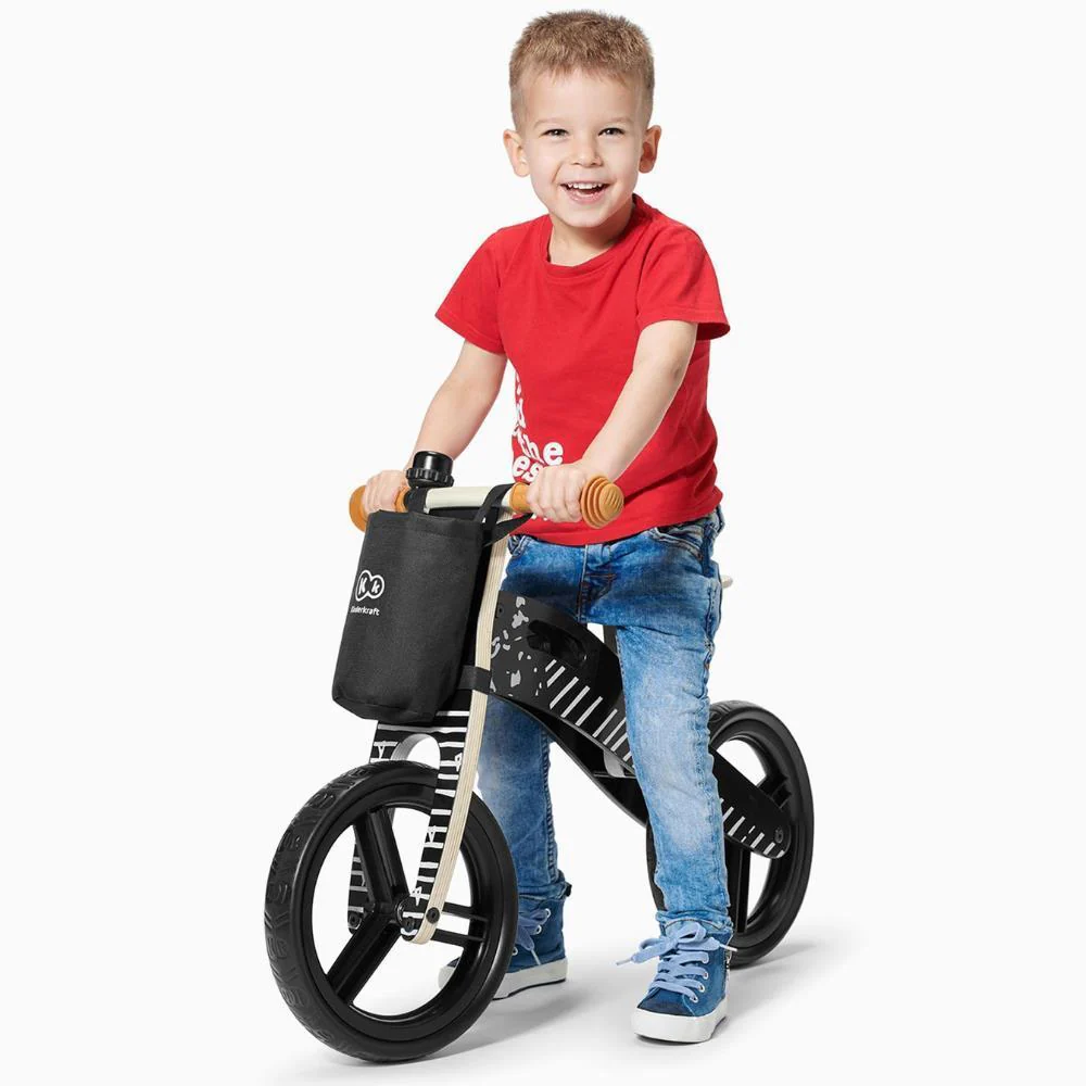Bicicleta de Equilíbrio em Madeira Kinderkraft Runner Vintage Black - Image 4