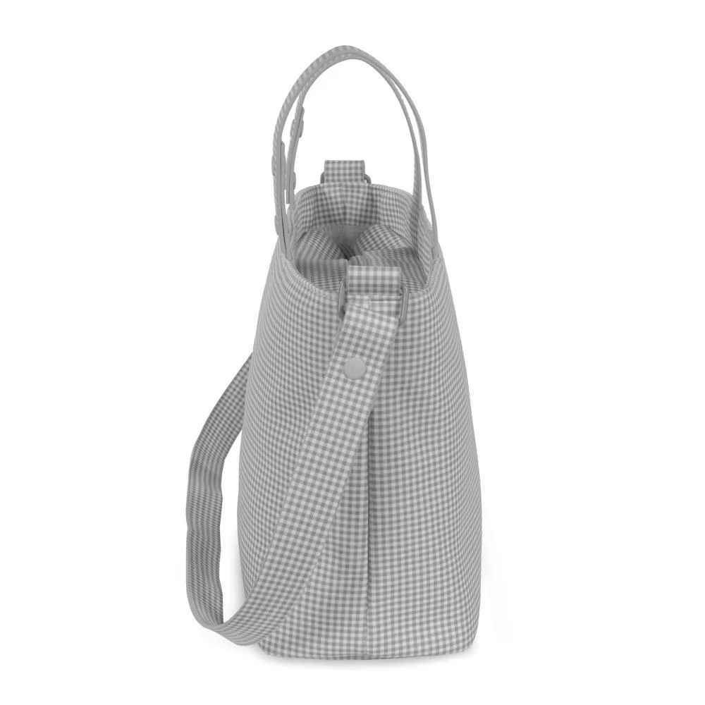 Mala Tiracolo Pasito a Pasito Little Bloom Vichy Grey - Image 4