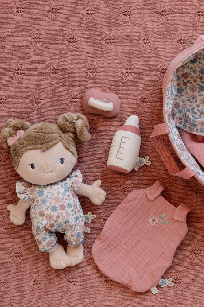Boneca Bebé de Peluche Little Dutch Rosa com Alcofa - Image 6