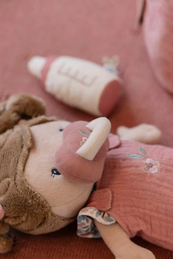 Boneca Bebé de Peluche Little Dutch Rosa com Alcofa - Image 7