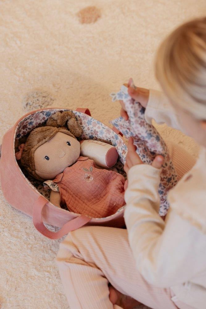 Boneca Bebé de Peluche Little Dutch Rosa com Alcofa - Image 8
