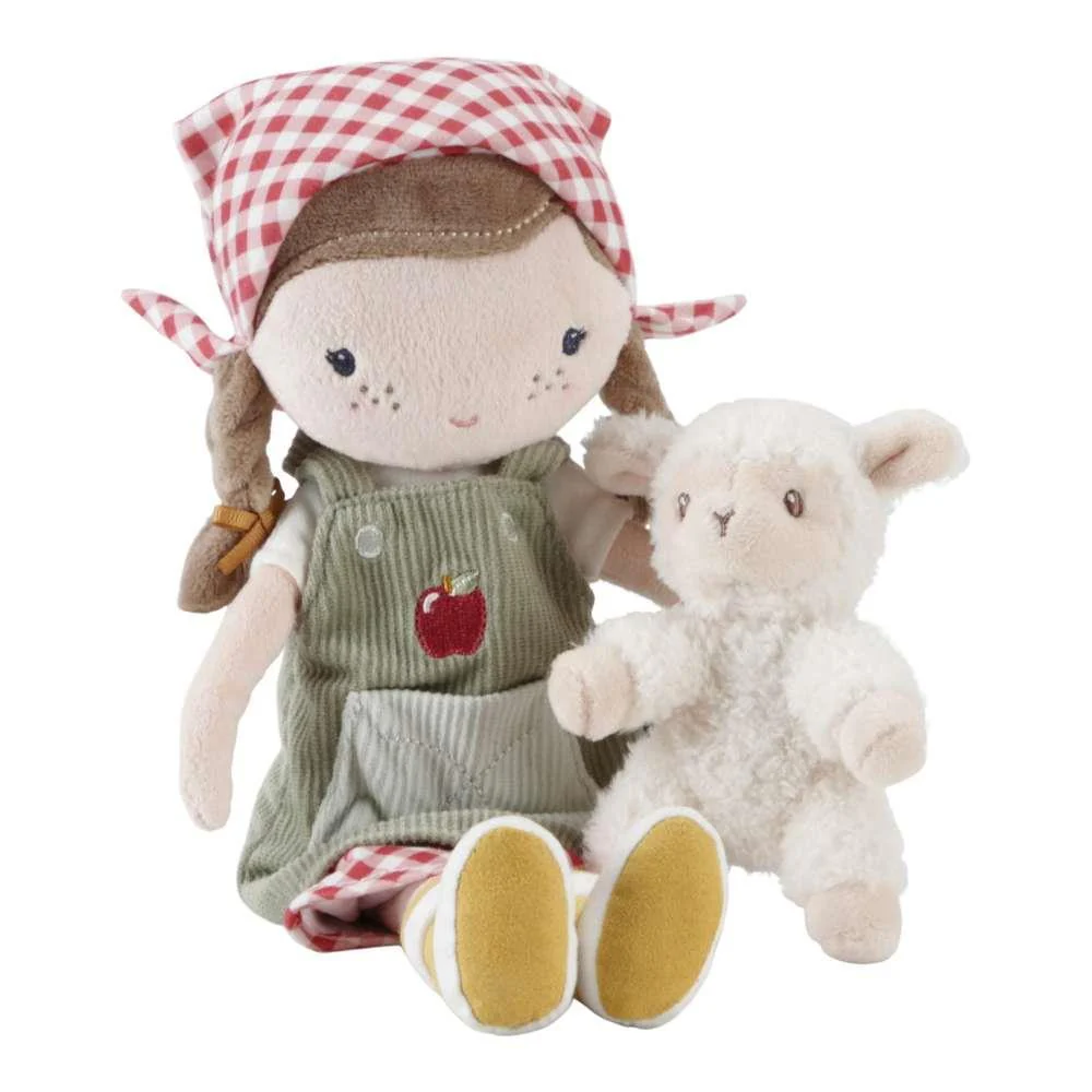 Boneca de Peluche Little Dutch Rosa Agricultora com Ovelha 35cm - Image 2