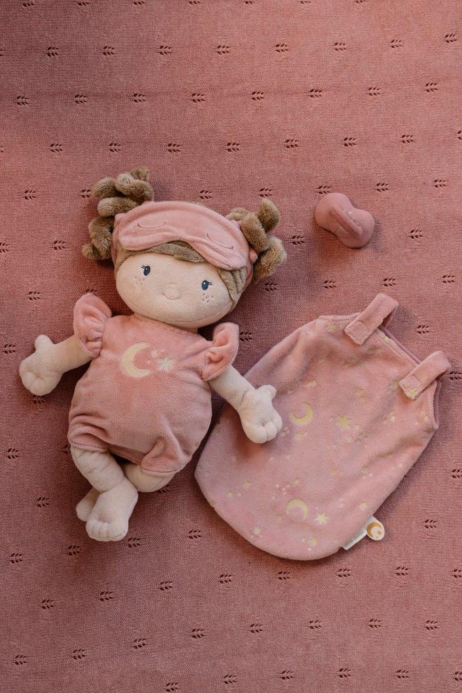 Boneca de Peluche Little Dutch Rosa com Saco de Dormir Brilha no Escuro - Image 7