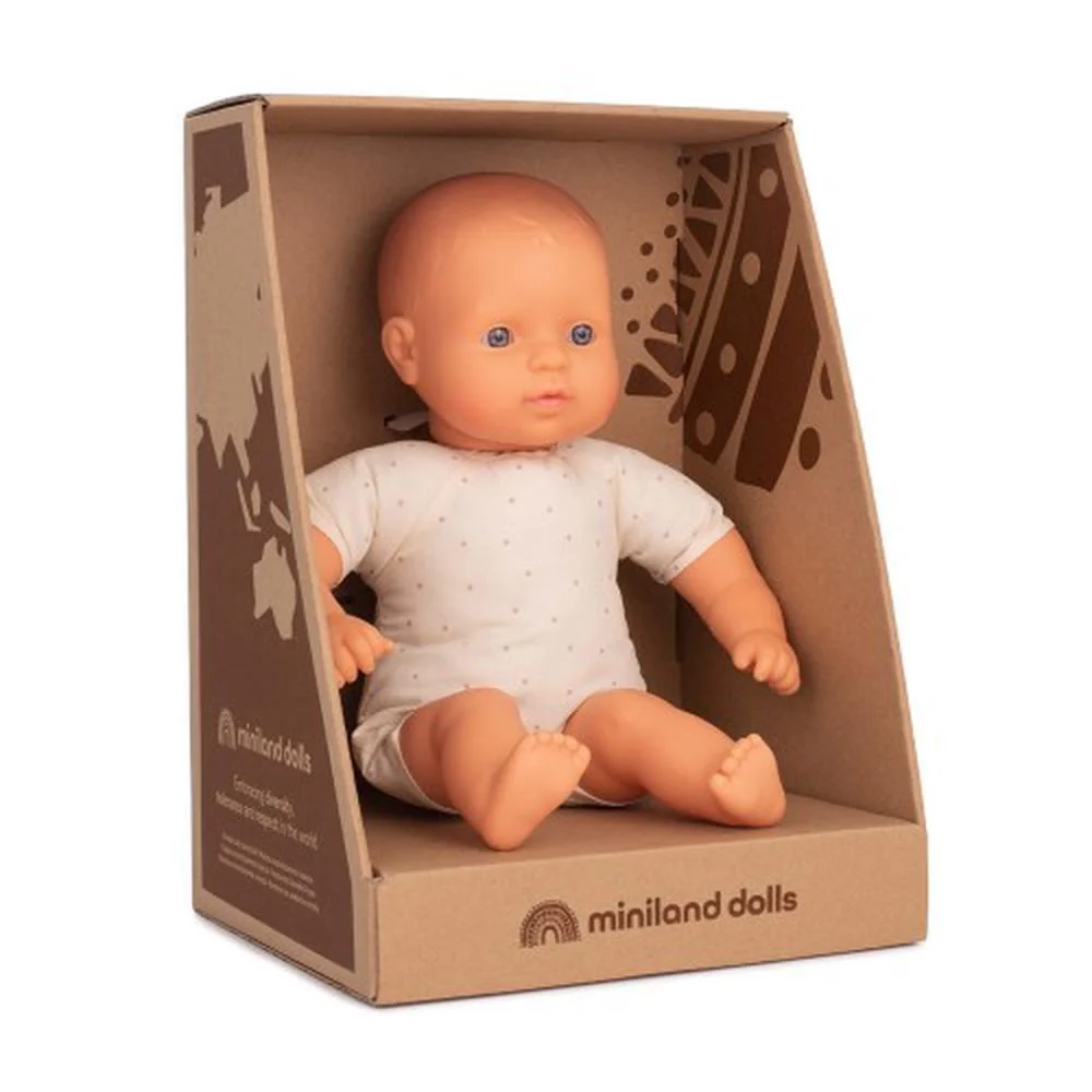 Boneco Miniland Caucasiano Sem Roupa 32cm - Image 2