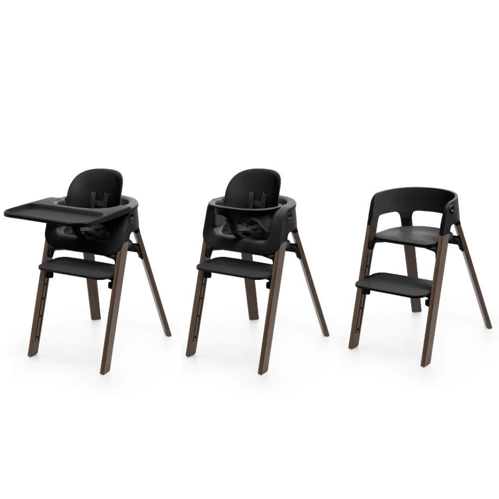 Cadeira da Papa Stokke Steps Black/Warm Brown - Image 2