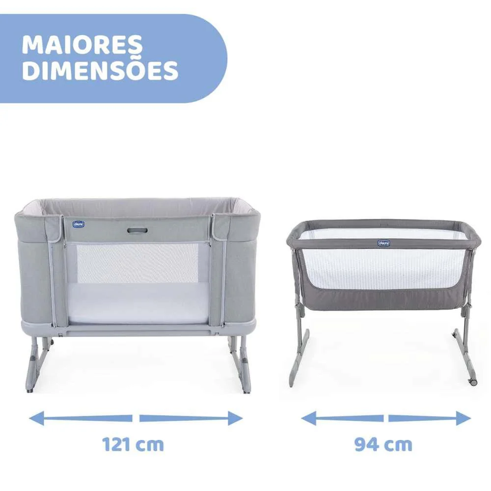 Cama Co-Sleeping Chicco Next2Me Forever Moon Grey - Image 4