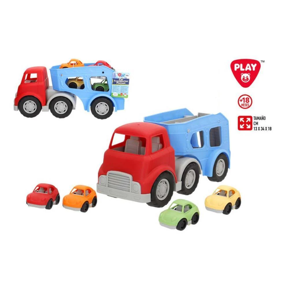 Camião de Transporte de Veículos com 4 Carros PlayGo 34 cm - Image 4