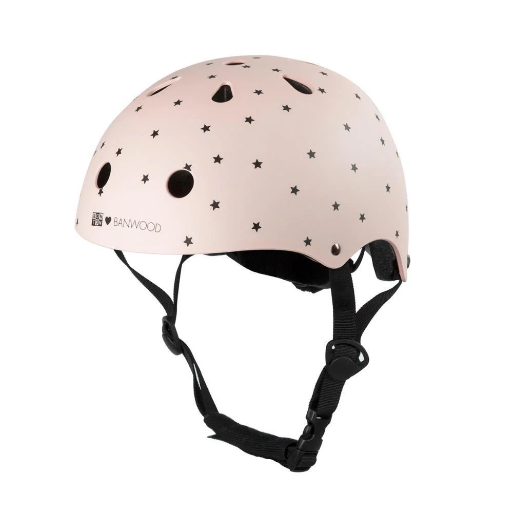 Capacete Banwood Estrelas Matte Pink