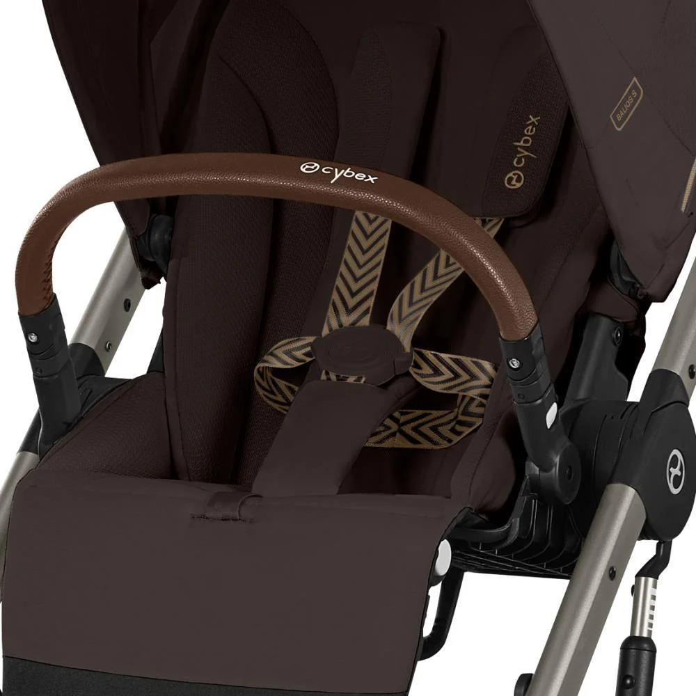 Carrinho Cybex Balios S Lux TPE Chocolate Brown - Chassis Taupe - Image 6