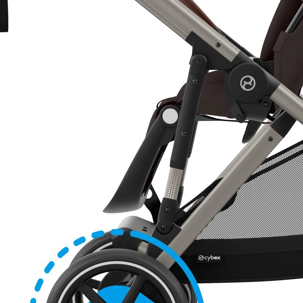 Carrinho Cybex e-Gazelle S TPE Chocolate Brown - Chassis Taupe - Image 10