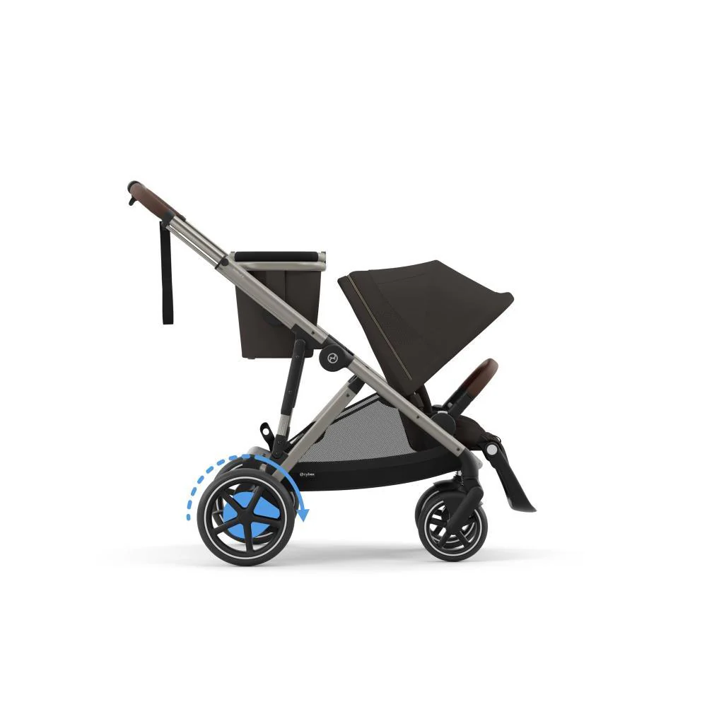 Carrinho Cybex e-Gazelle S TPE Chocolate Brown - Chassis Taupe - Image 2