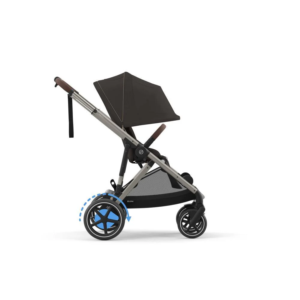 Carrinho Cybex e-Gazelle S TPE Chocolate Brown - Chassis Taupe - Image 3