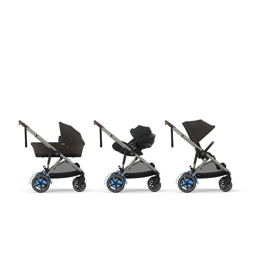 Carrinho Cybex e-Gazelle S TPE Chocolate Brown - Chassis Taupe - Image 7