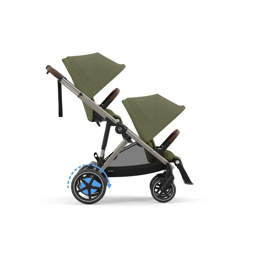 Carrinho Cybex e-Gazelle S TPE Moss Green - Chassis Taupe - Image 5