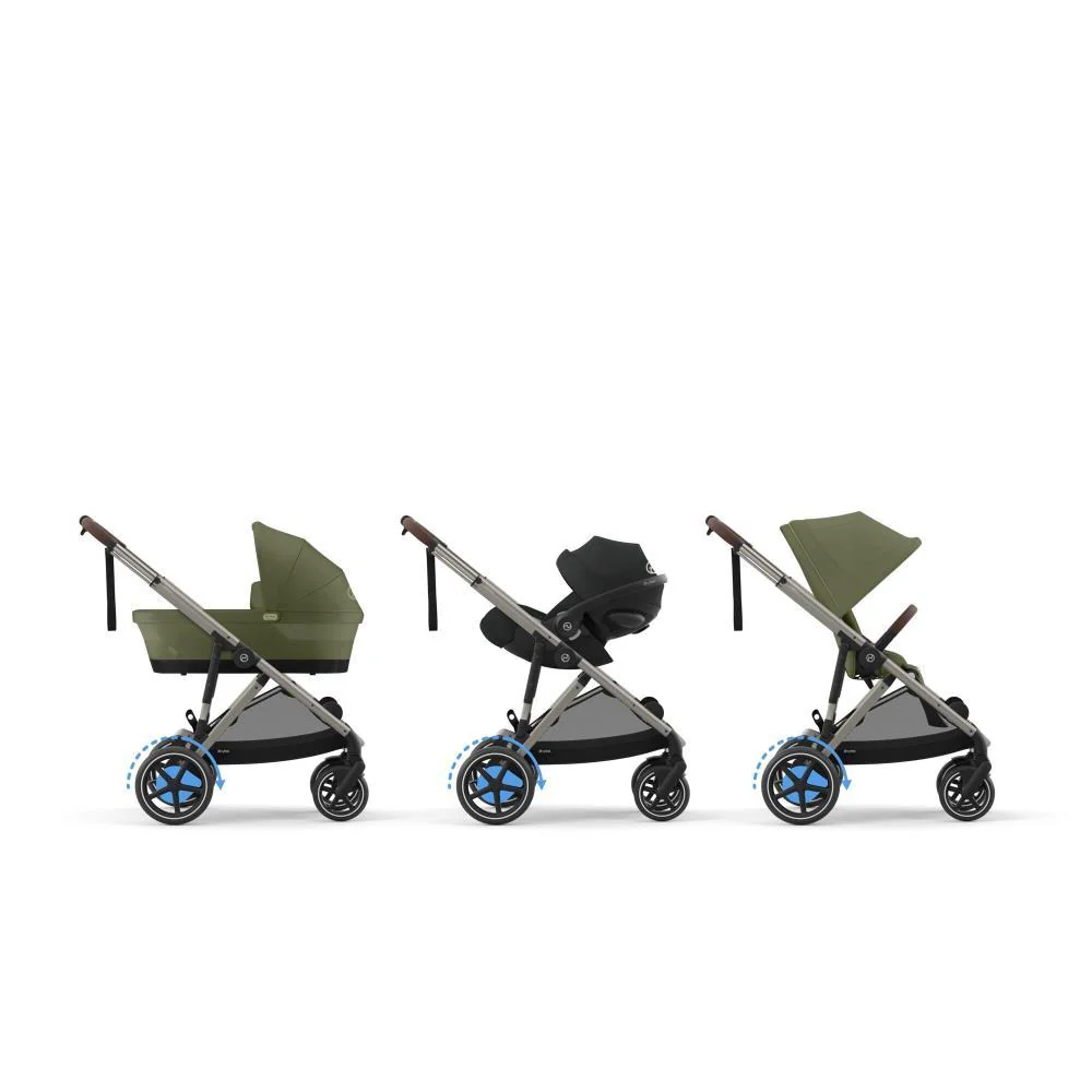 Carrinho Cybex e-Gazelle S TPE Moss Green - Chassis Taupe - Image 7