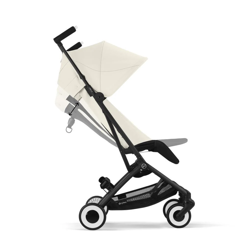 Carrinho Cybex Libelle BLK Canvas White - Chassis Preto (Coleção 2025) - Image 4
