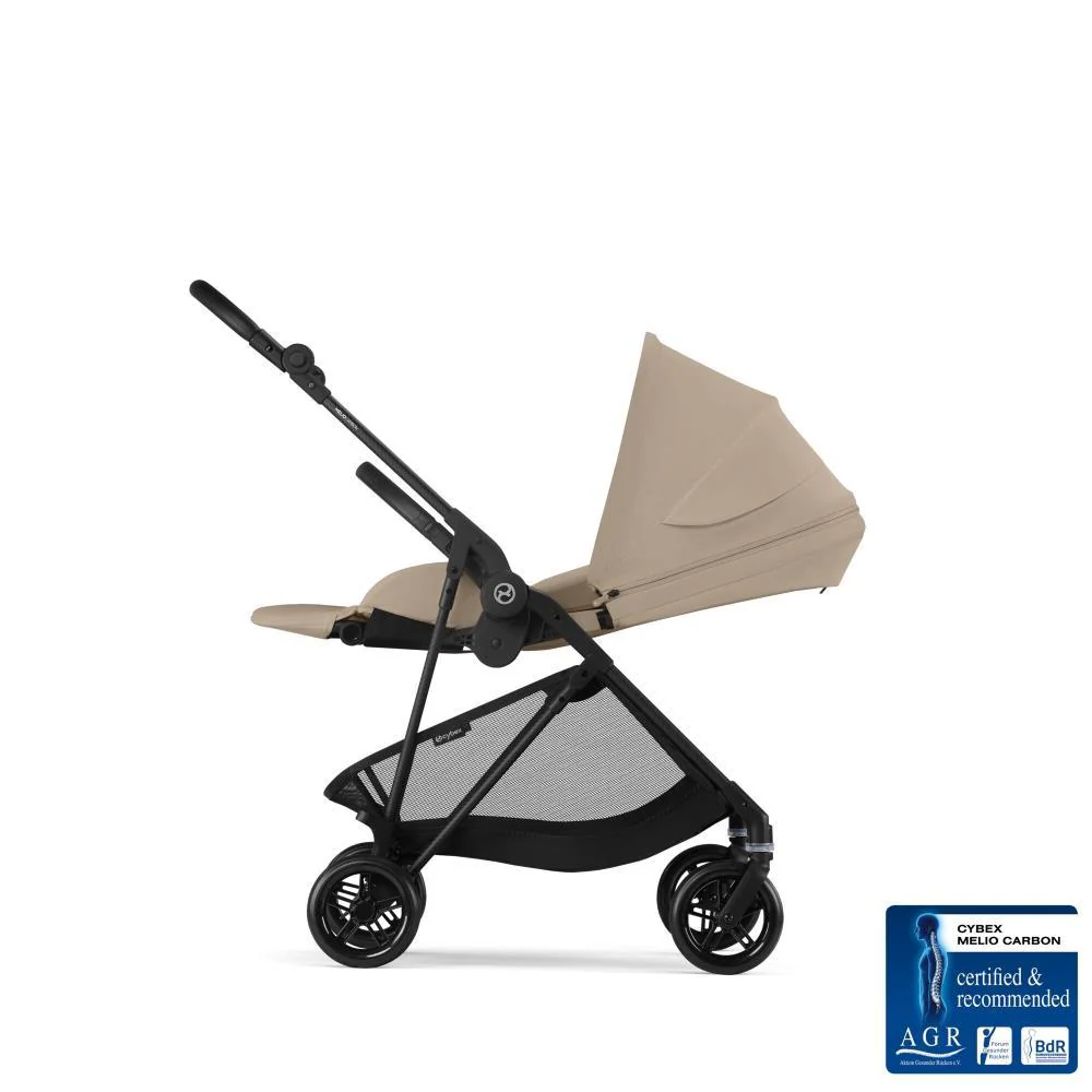 Carrinho Cybex Melio Carbon Almond Beige (Coleção 2025) - Image 3