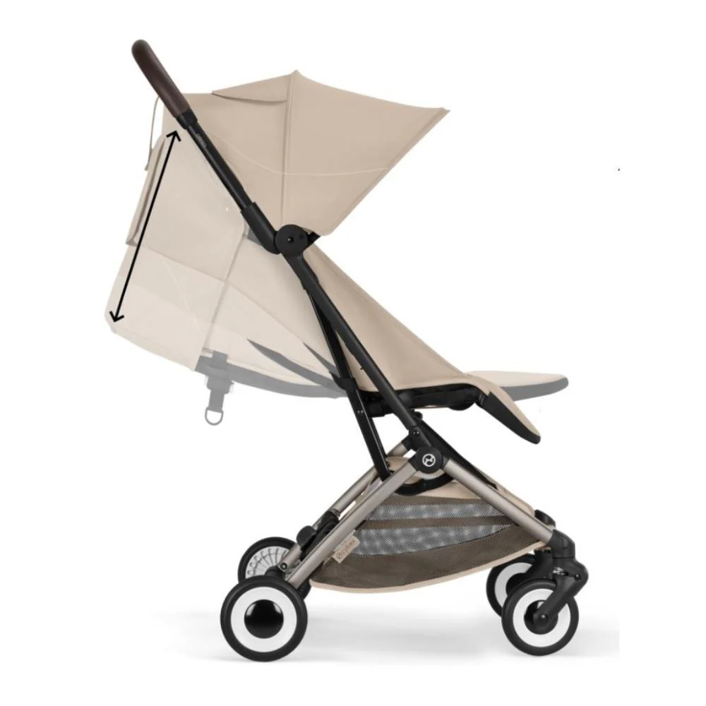 Carrinho Cybex Orfeo TPE Almond Beige - Chassis Taupe - Image 4