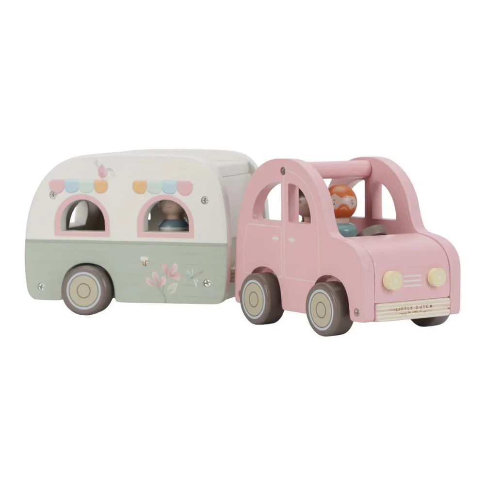 Carro com Caravana e Figuras em Madeira - Image 2