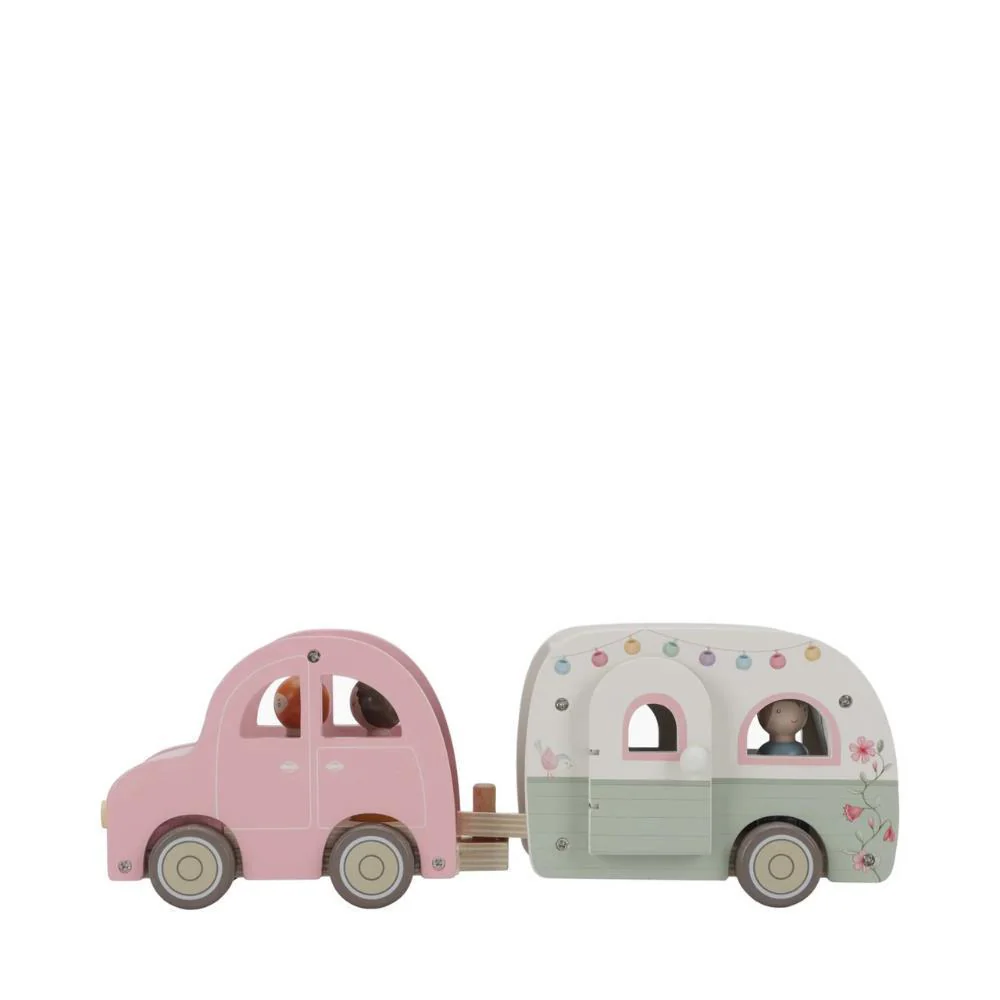 Carro com Caravana e Figuras em Madeira - Image 3