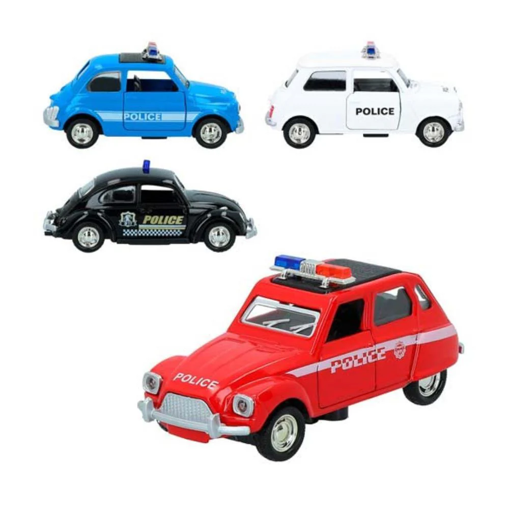 Carro da Polícia Clássico Speed&Go em Metal 1:36