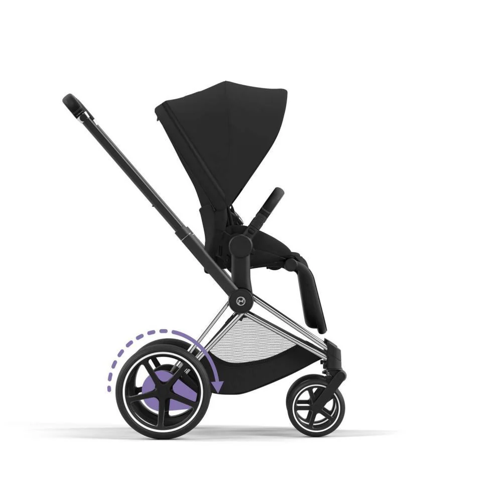 Chassis Cybex Platinum e-Priam e Estrutura do Assento Chrome Black - Image 4