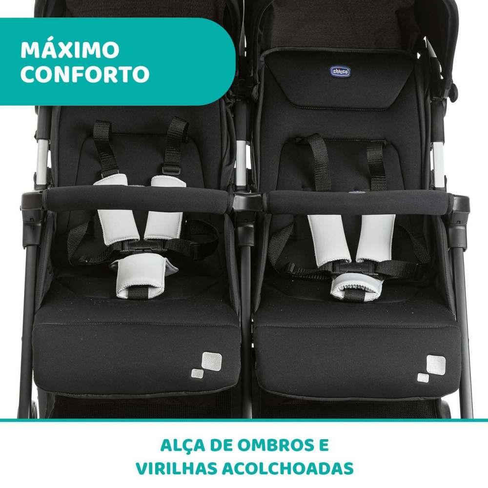 Carrinho Chicco Ohlalà Twin Black Night - Image 3