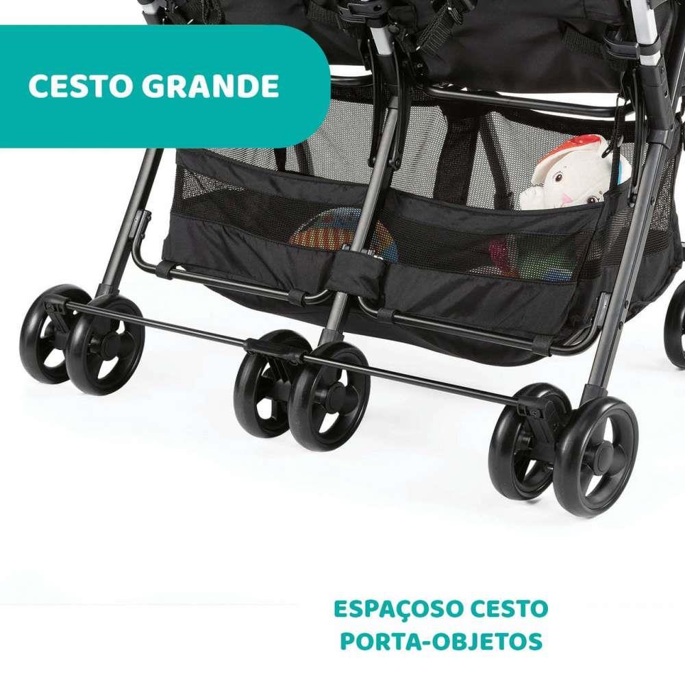 Carrinho Chicco Ohlalà Twin Black Night - Image 5
