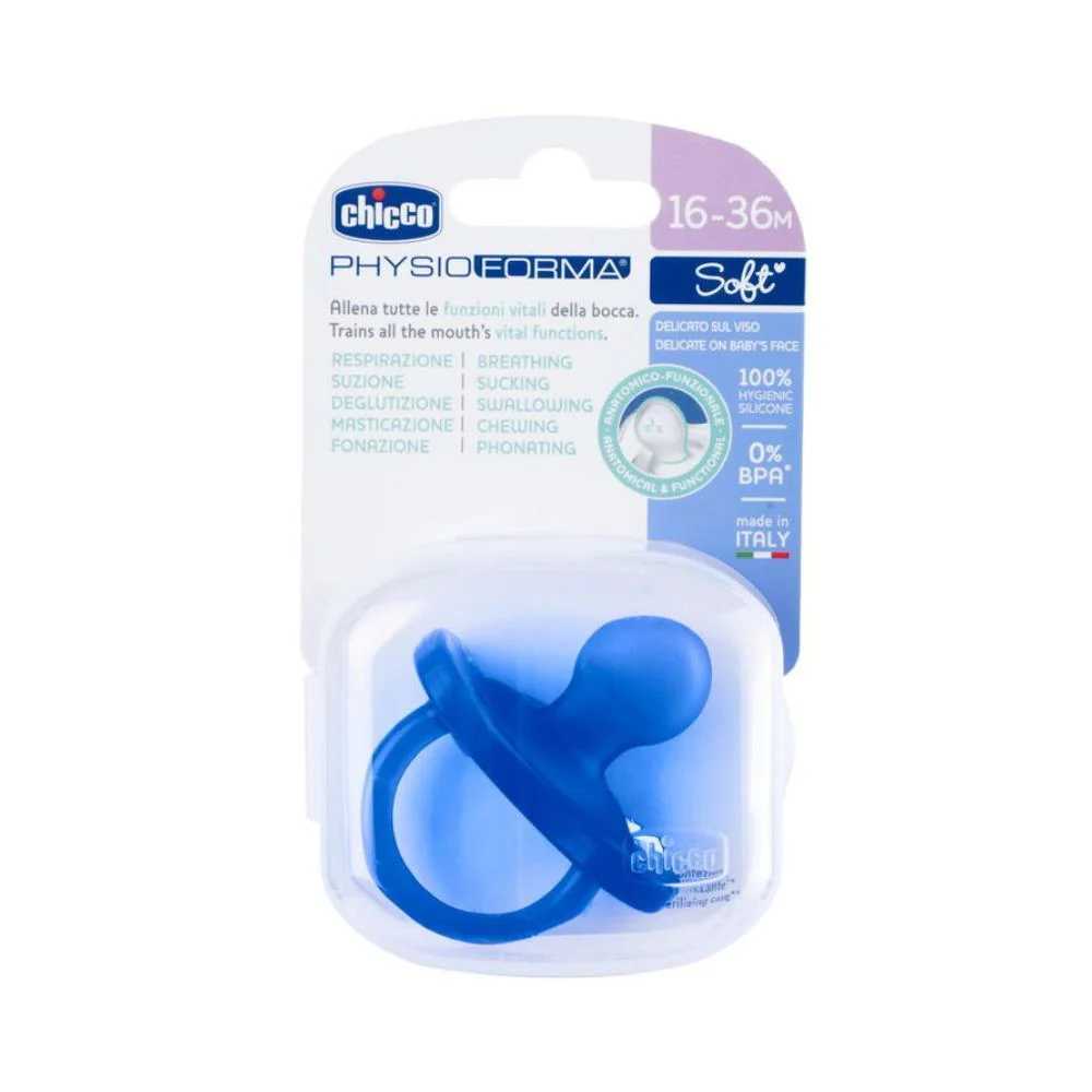 Chupeta Chicco Physio Forma Soft Silicone Azul 16-36m - Image 2