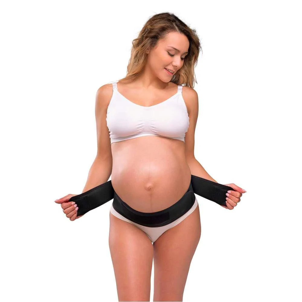 Cinta de Suporte para Gravidez Carriwell Preto S/M - Image 3