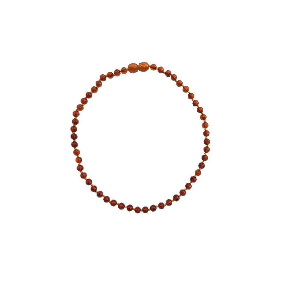 Colar Ambar para Bebé Cognac 32cm