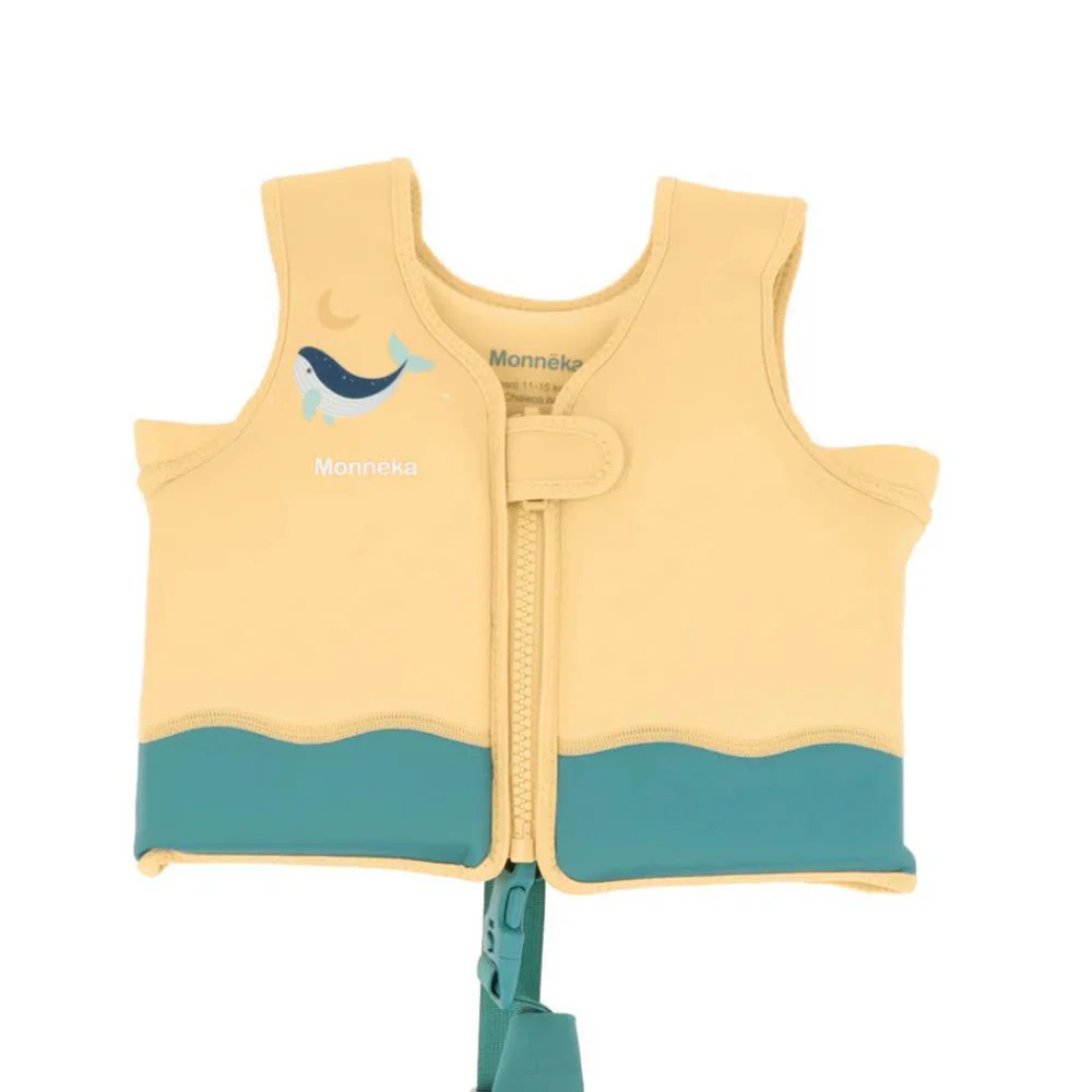 Colete de Aprendizagem Monnëka Whale Teal 3-6 Anos