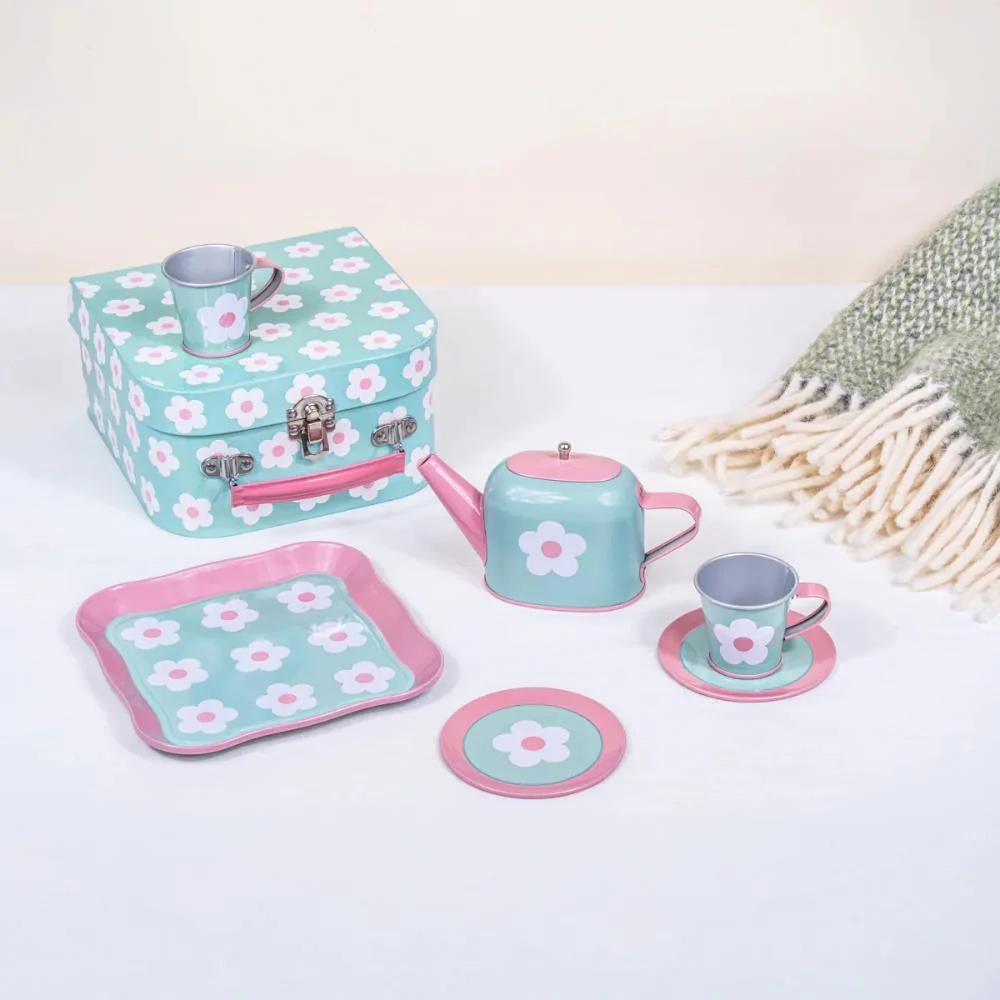Conjunto Chá Sass & Belle em Metal com Mala Pastel - Image 3