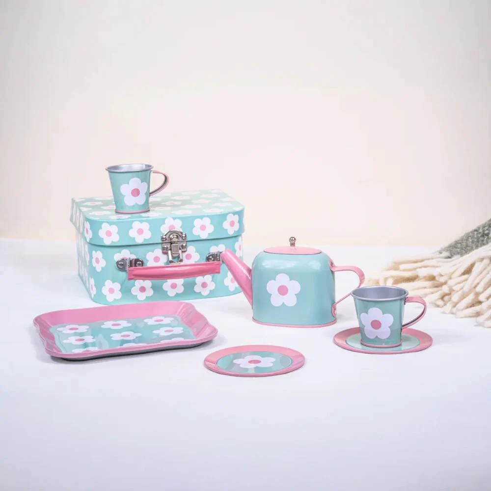 Conjunto Chá Sass & Belle em Metal com Mala Pastel - Image 4
