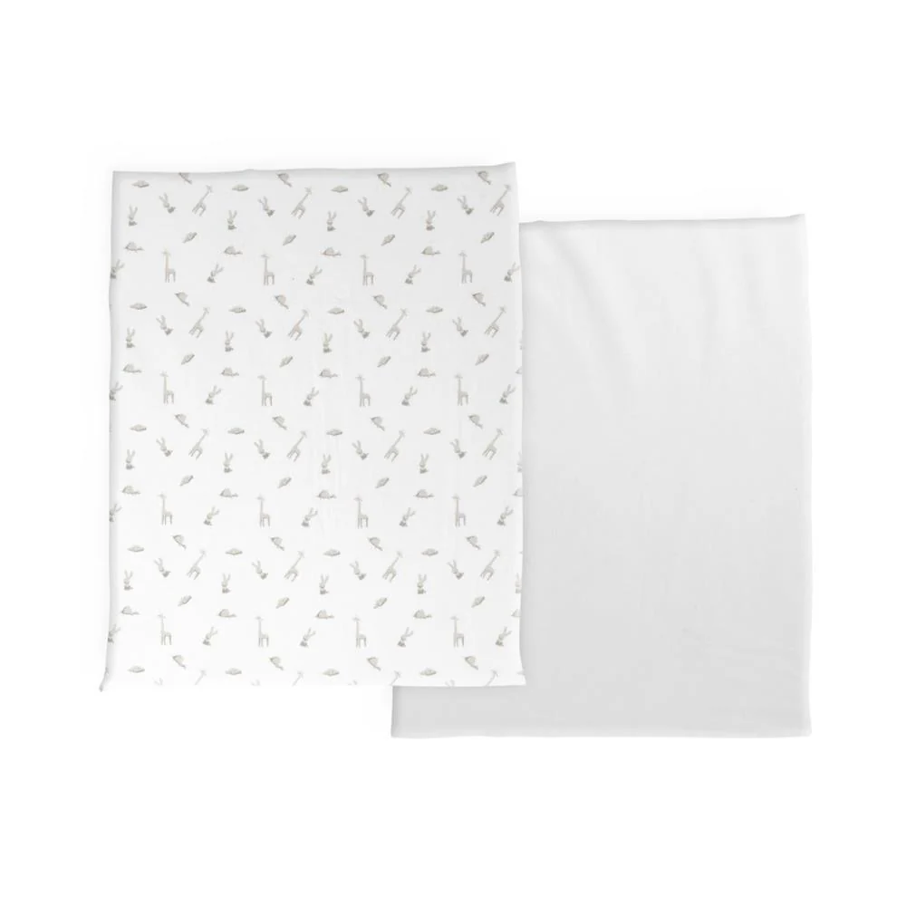 Conjunto de 2 Lençóis em Algodão Cloud para Chicco Next2Me Forever - Image 2