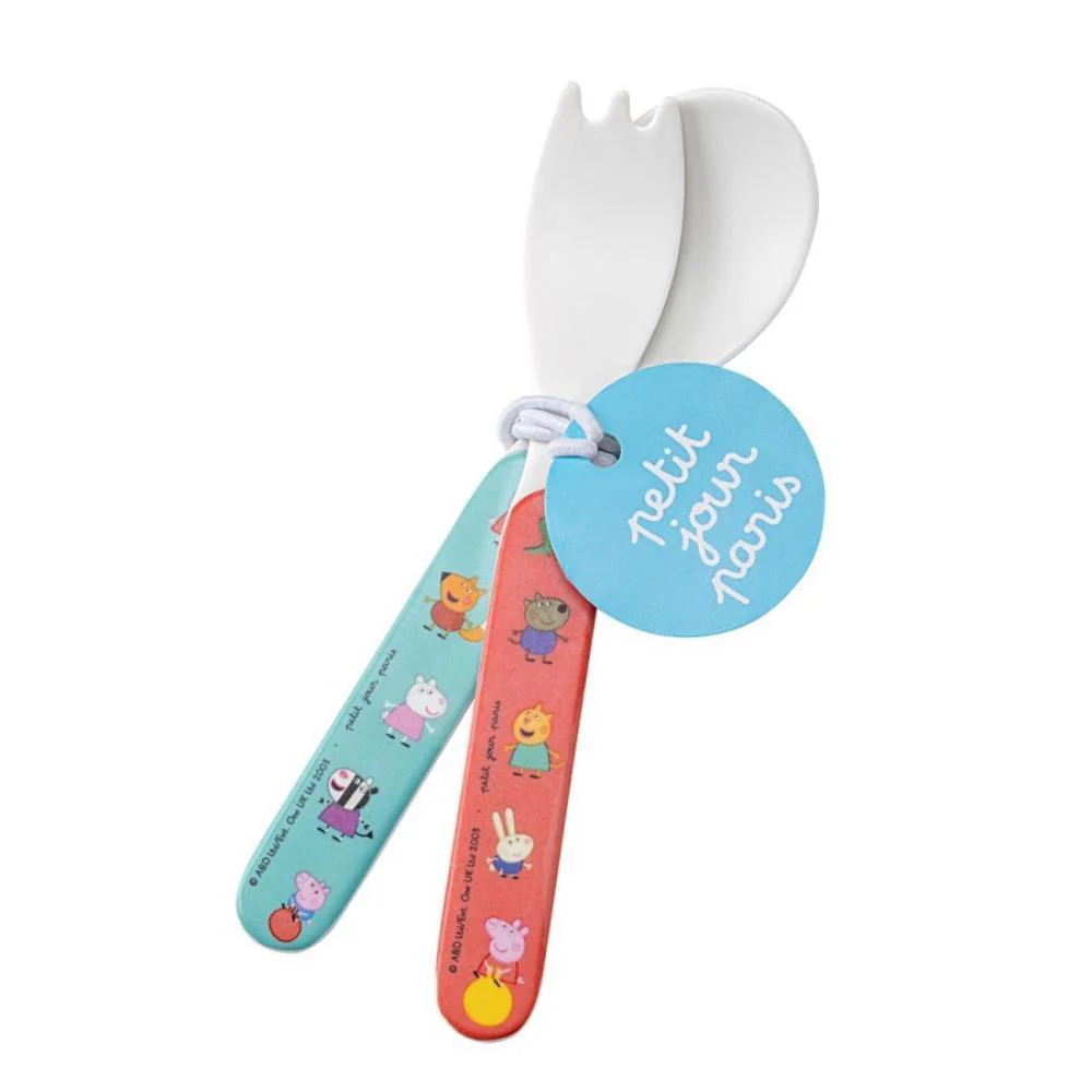 Conjunto de 2 Talheres em Melamina Peppa Pig - Image 2