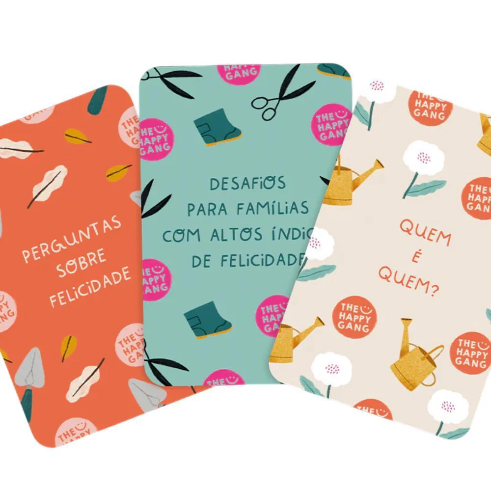 Conjunto de 3 Jogos The Happy Gang Famílias Felizes 90 Cartas - Image 4