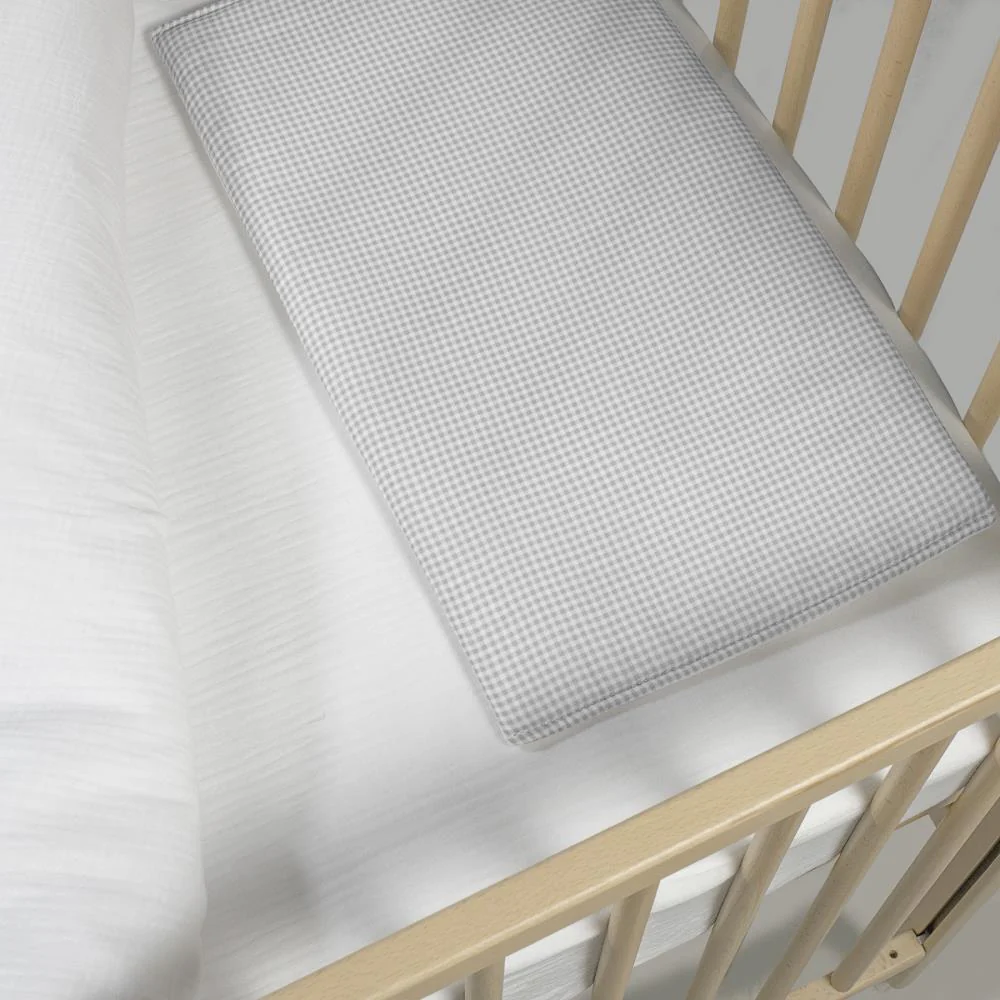 Conjunto de 3 Peças para Berço 120x60cm Pasito a Pasito Little Bloom Vichy Grey - Image 10