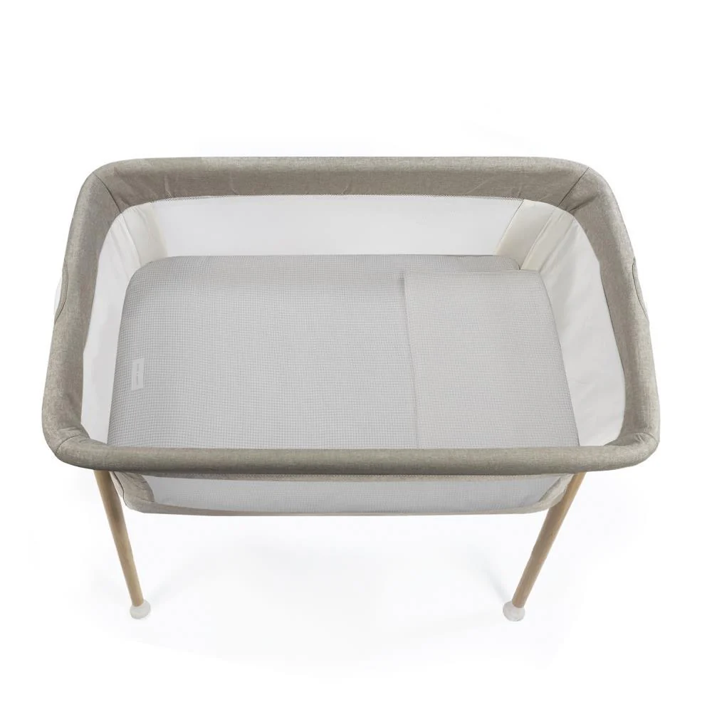 Conjunto de 3 Peças para Berço 90x50cm Pasito a Pasito Little Bloom Vichy Grey - Image 3