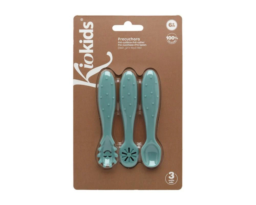 Conjunto de 3 Talheres de Aprendizagem em Silicone Sage - Image 4