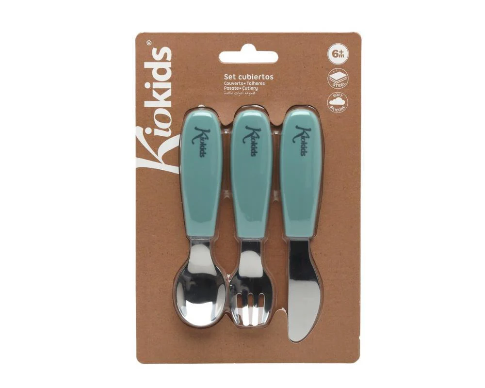 Conjunto de 3 Talheres em Inox com Pega em Silicone Sage - Image 4
