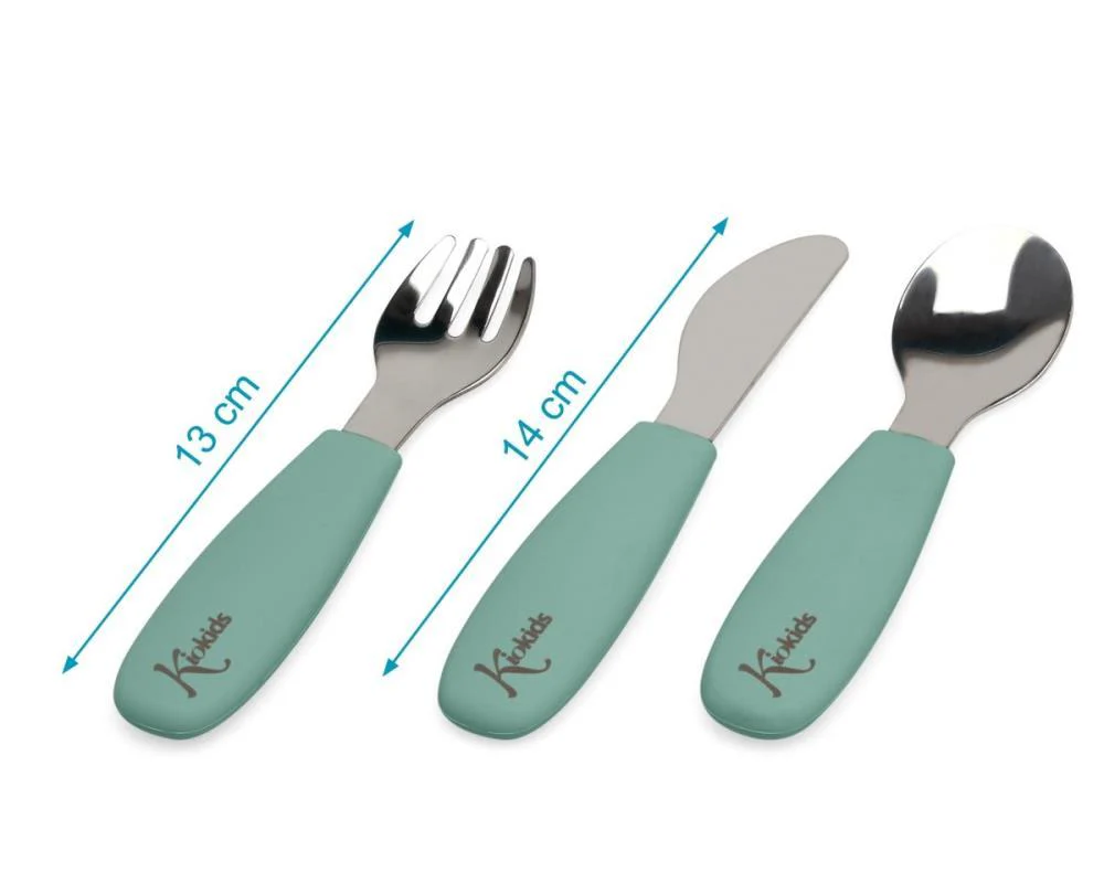 Conjunto de 3 Talheres em Inox com Pega em Silicone Sage - Image 5
