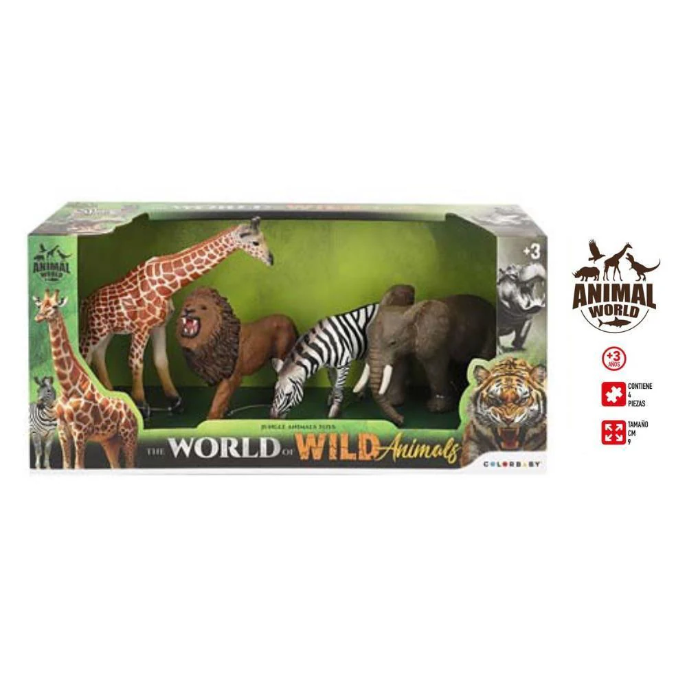 Conjunto de 4 Animais da Selva Animal World - Image 2