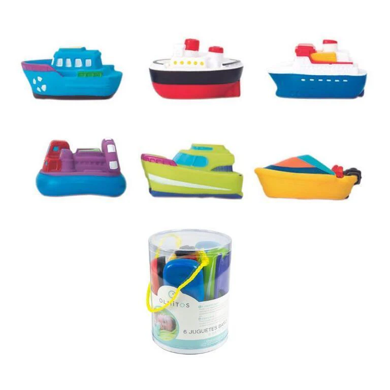 Conjunto de 6 Brinquedos de Banho Olmitos Barcos - Image 3