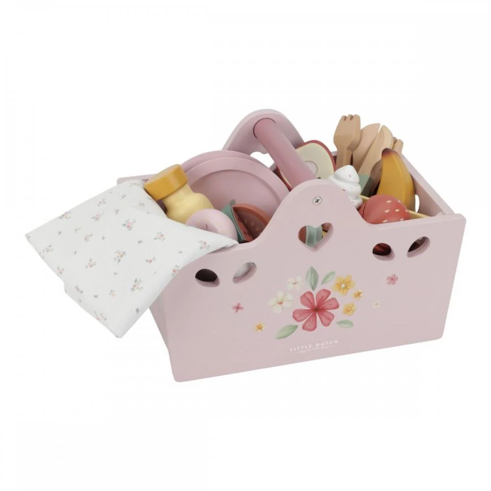 Conjunto de Piquenique em Madeira Little Dutch Rosa 31 Peças - Image 2