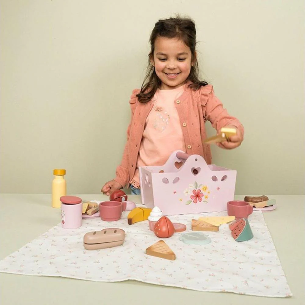 Conjunto de Piquenique em Madeira Little Dutch Rosa 31 Peças - Image 8