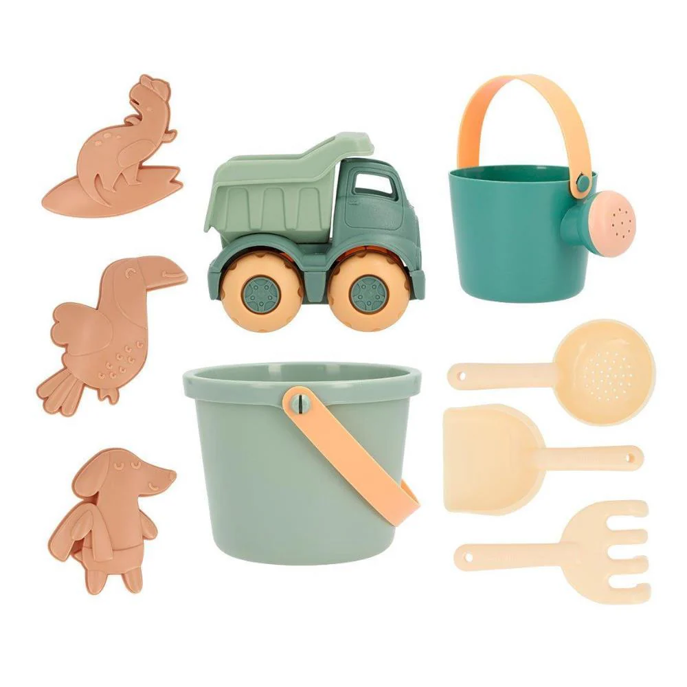 Conjunto de Praia com Camião e Formas Monnëka Sea Green