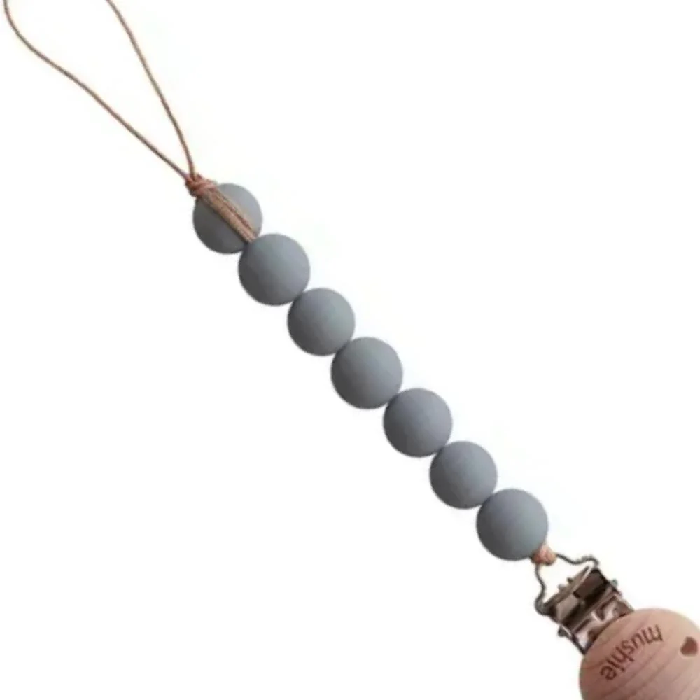 Corrente de Chupeta em Silicone Mushie Halo Stone - Image 2